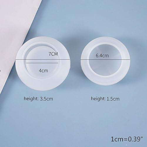 Miniatura 6 de Youngy Contenedor de almacenamiento, manualidades de bricolaje, molde de resina epoxi de cristal, molde de silicona de fundición de tarro de lápiz