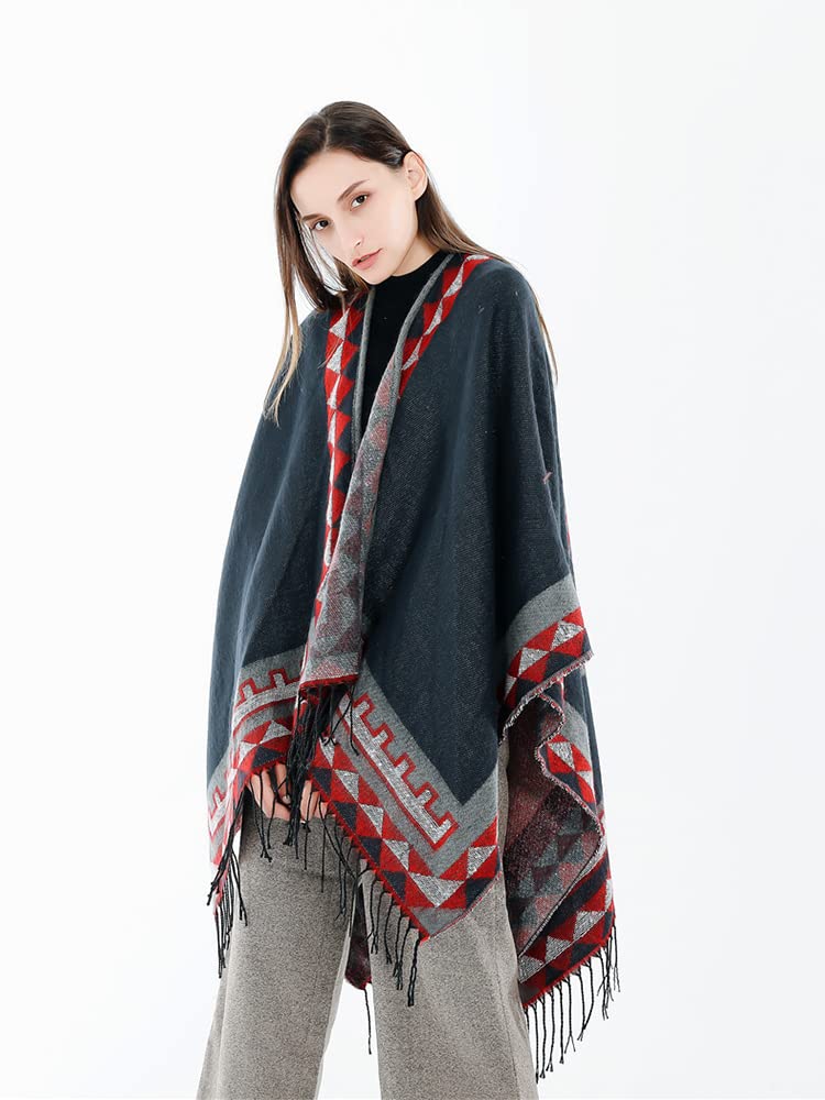 Sciarpa Donna Scialle Primavera Autunno e Inverno Uomo Poncho di Lusso da Donna Inverno Pashmina Scialle Sciarpa Avvolgere Una Coperta Spessa Stola