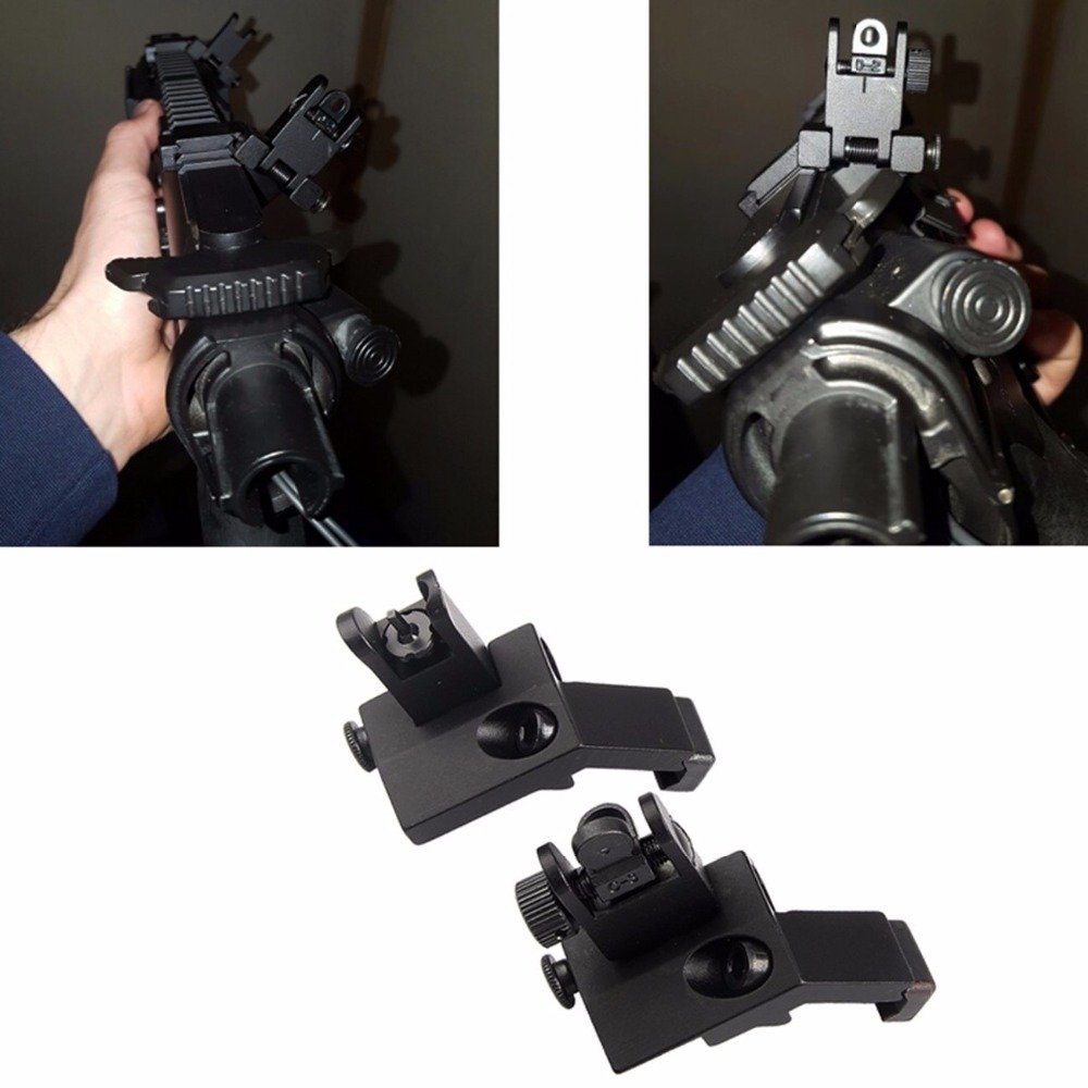 Tactical AR15 AR 15 AR-15 Przód i Tył Flip 45 Przesunięcie Stopnia Szybkie Przejście Backup Iron Sight