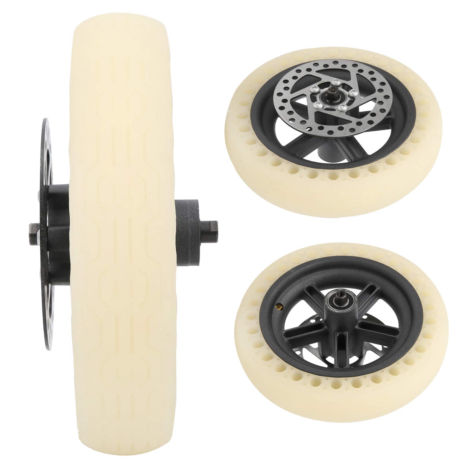 VGEBY Roue arrière Pneu Fluorescent 8,5 Pouces Roue arrière pour Mijia Pro + Pneu Fluorescent + 120 MM Ensemble de Remplacement de Frein à Disque Sportinggoods Sportinggoods Scooter Électrique