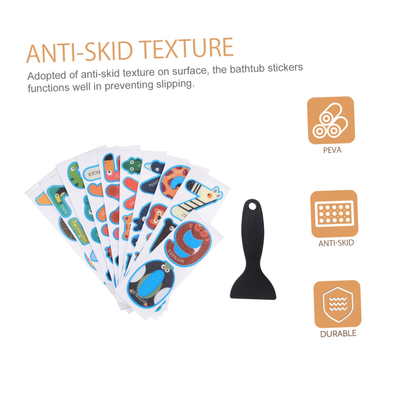Alipis 3sets Adesivi Antiscivolo per e Colori e Raschietto per Facile Applicazione Impermeabili e Sicuri per