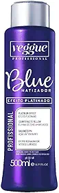 Máscara Capilar Matizadora Blue Efeito Platinado Veggue Profissional 500mL