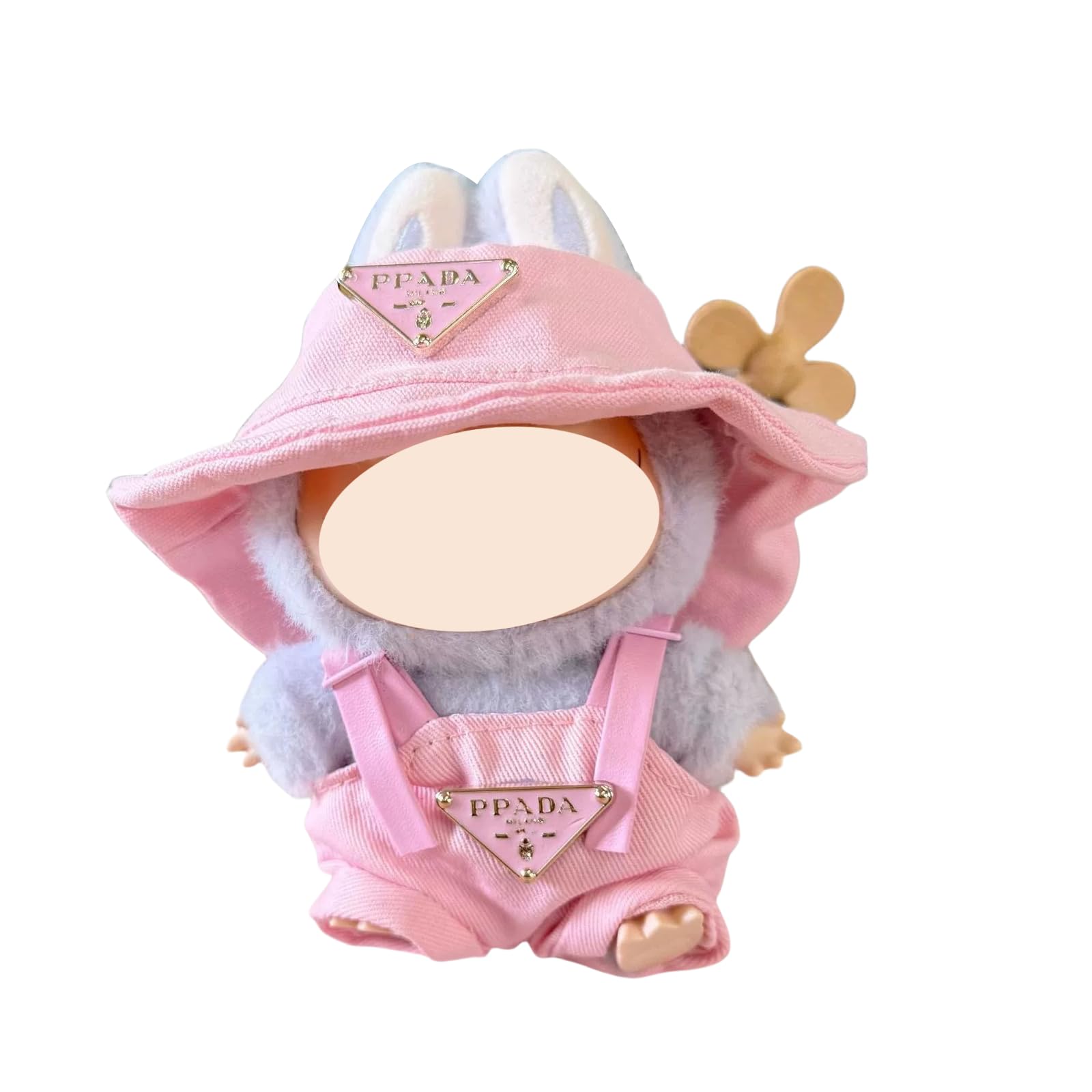 Cute Clothes for Dolls (Not Included Labub uDolls), Fashion Labub Outfit for Real Doll Keychain, Labub Accessories for Doll Display & Birthday Party Decoration, Labub Clothing for Adults Kids, Pink
