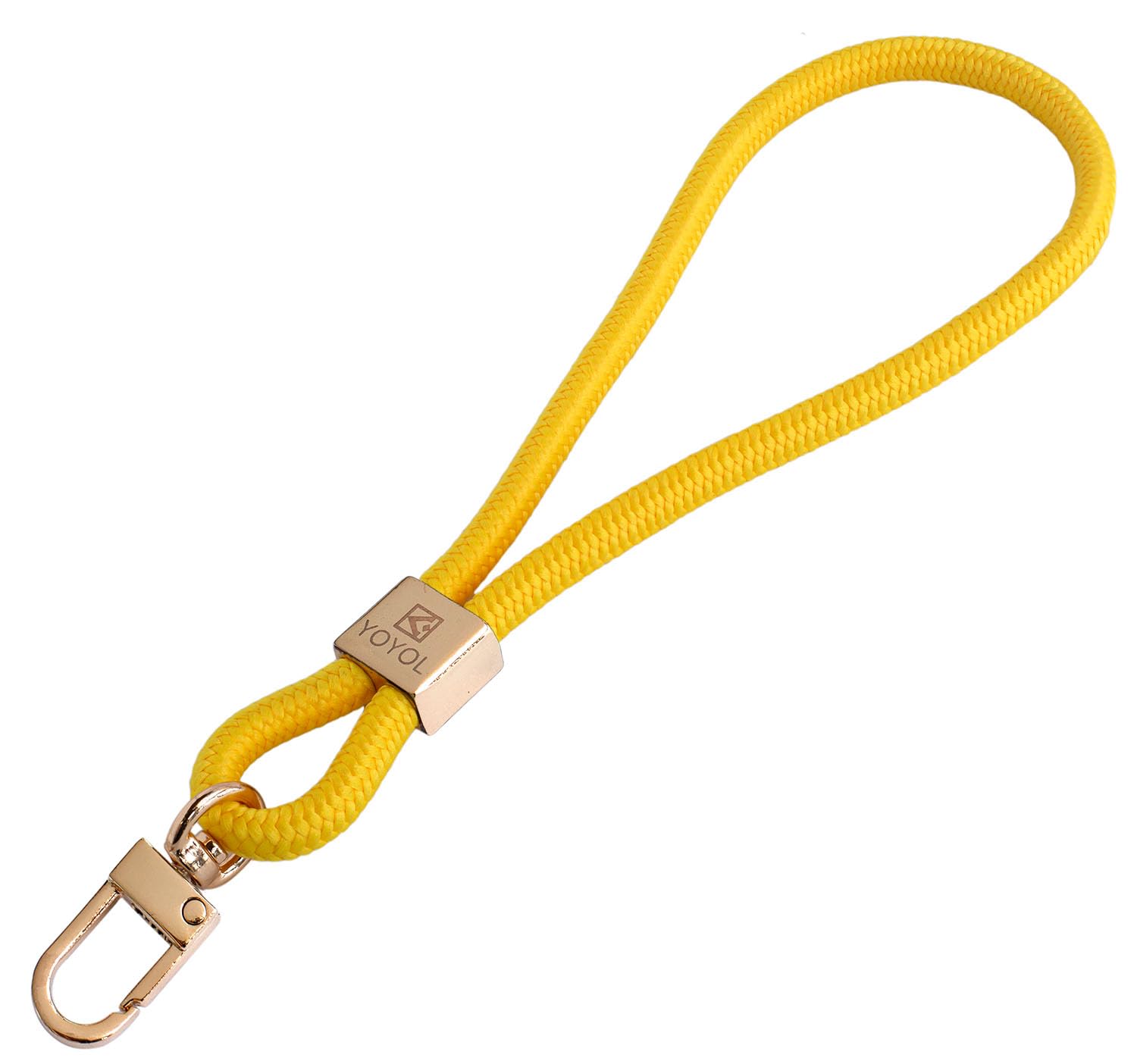 YOYOL Wrist Lanyard for Keys, Camera, Mobile Phone; Wristlet Strap Keychain; Cool Key Chain for Women & Men; Yellow, Classic Style