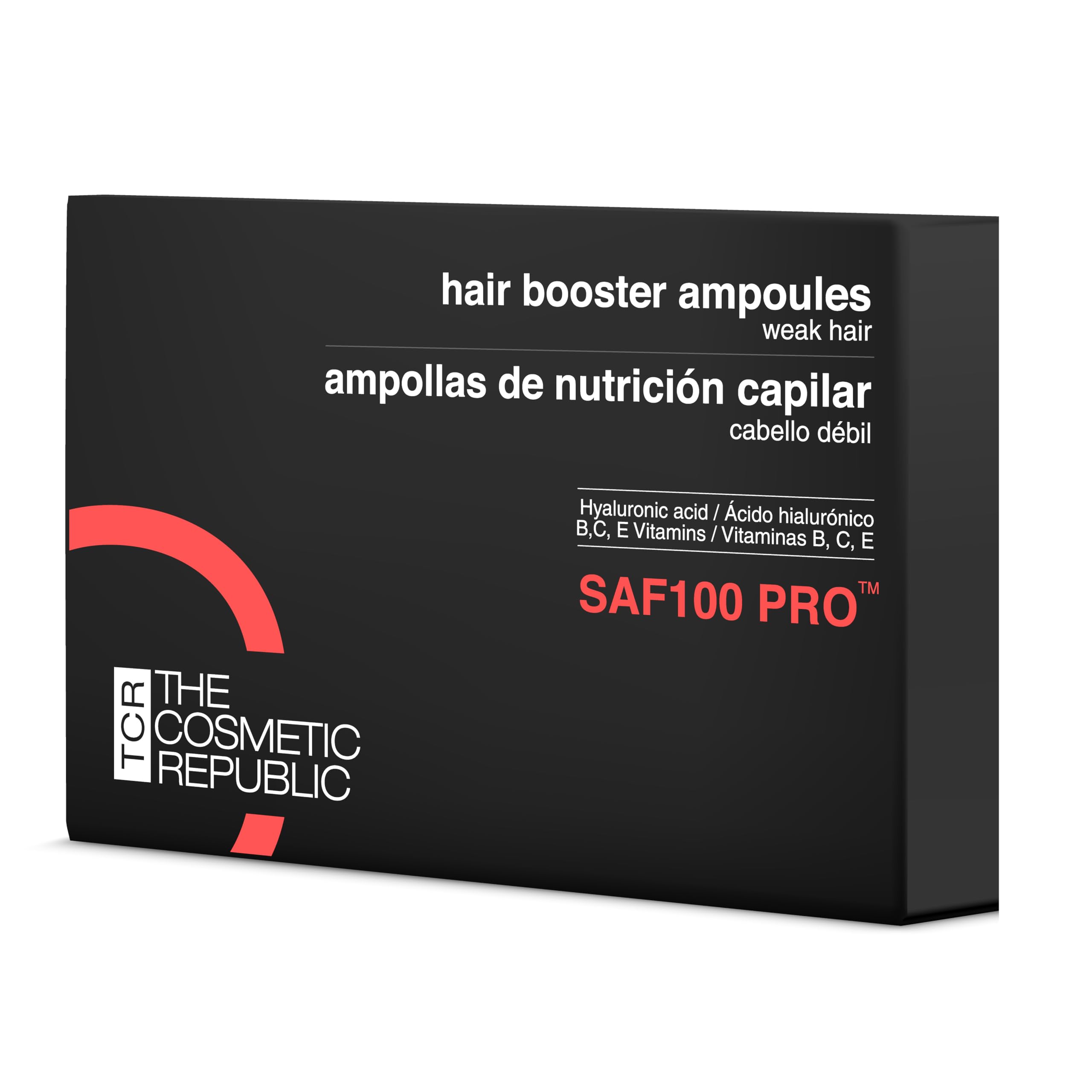 THECOSMETICREPUBLIC - Ampollas de Nutrición capilar SAF 100 PRO - 10 unidades (1 x 3ml)