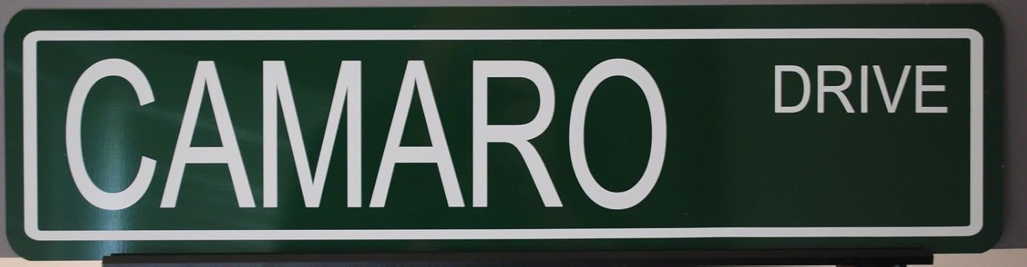 Motown Automotive Design Letrero de calle de metal Camaro Drive 6 x 24