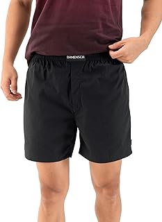 Regular Fit Solid 100% Soft & Durable Cotton Boxer Shorts Dual Pockets Anti-Bacterial Moisture Wicking Microfibre Waistband Ultra-Light Boxers for Men