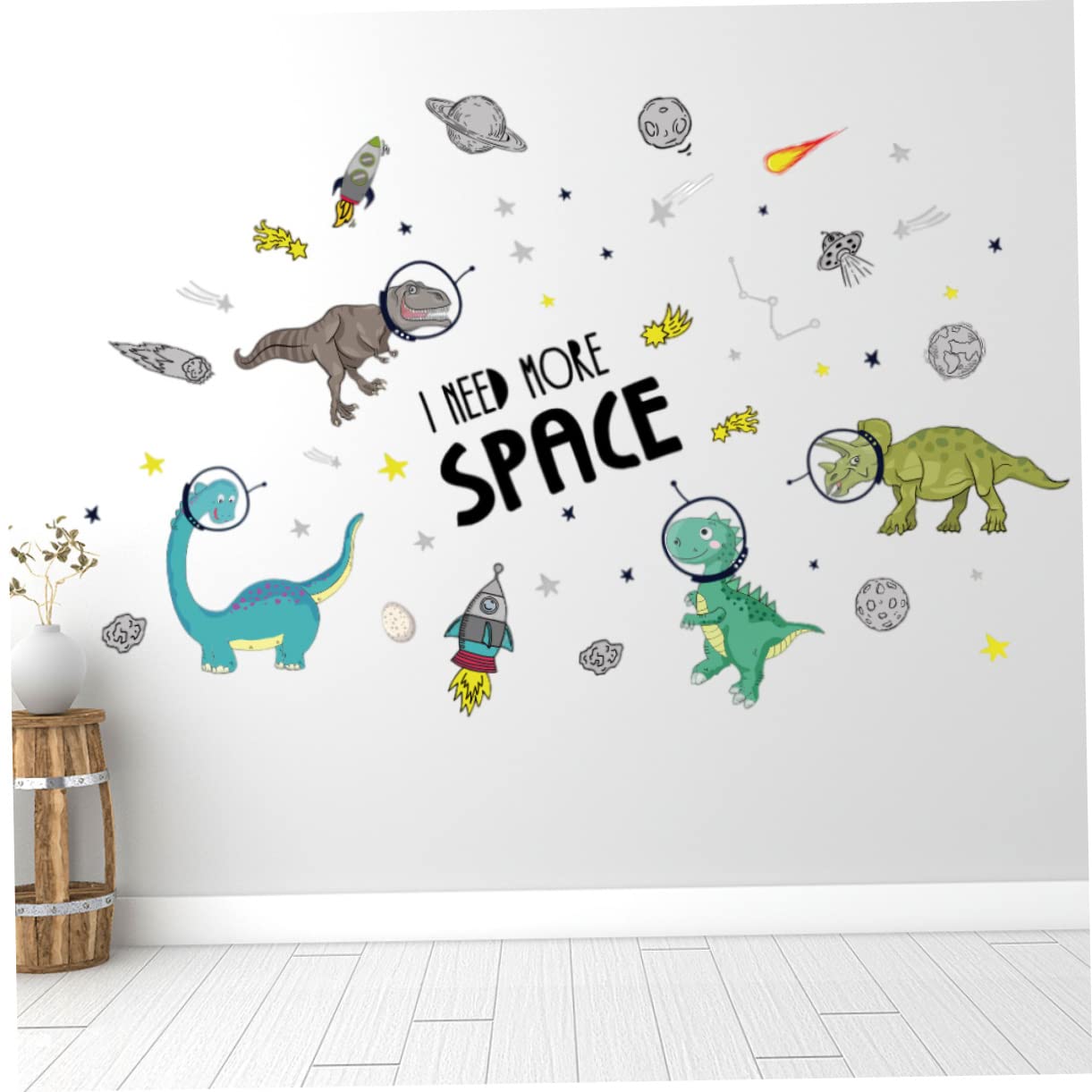 TOYANDONA 4piezas Pósteres Adhesivos De Dinosaurios Coloridos Para Pared Infantil Decoración Removible Para Guarderías y Habitaciones