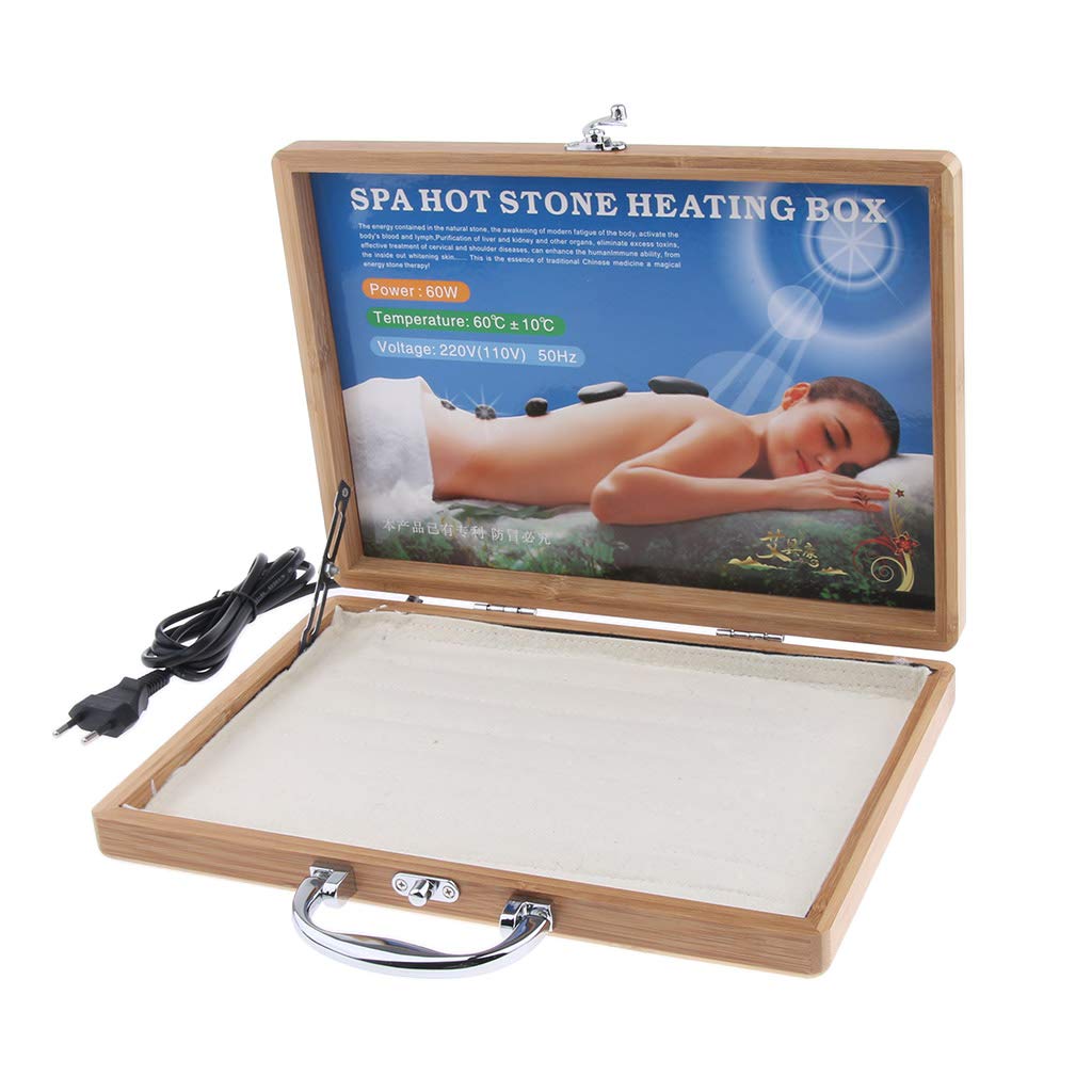 Sharplace Calentador de Piedra Caliente de Masaje/Herramienta para Retener el Calor de las Piedras Caliente para un Masaje Largo y Relajante
