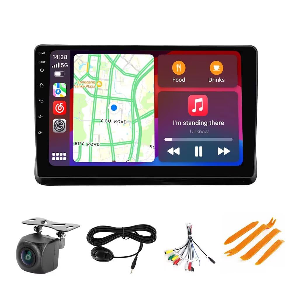 Stereo Radio for Toyota Noah Esquire Voxy 2014-2017 - Biorunn Carplay and Android Auto GPS Navigation - (4GB+32GB) Head Unit 10.1 Inch Blu-etooth RDS