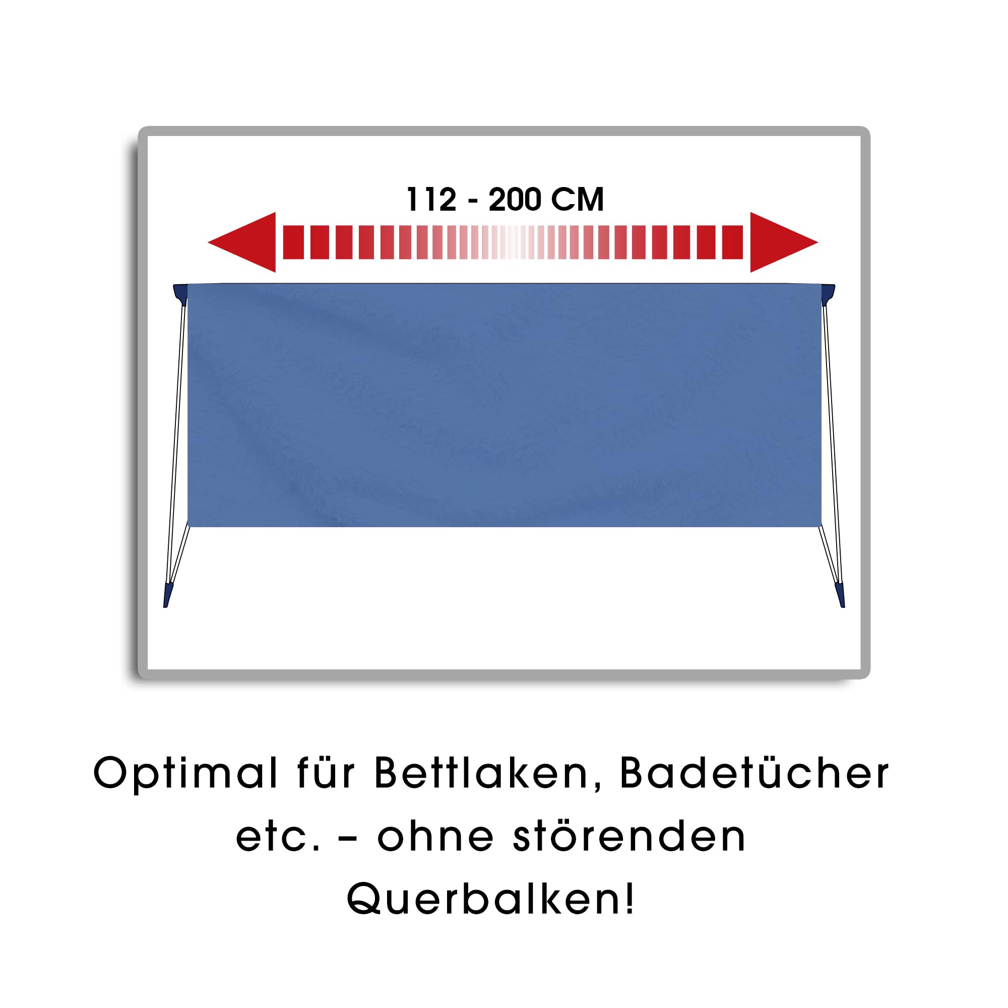 CASASI Casaflex Stendibiancheria Estensibile Acciaio Bianco 186-257 x 57 x 100 cm