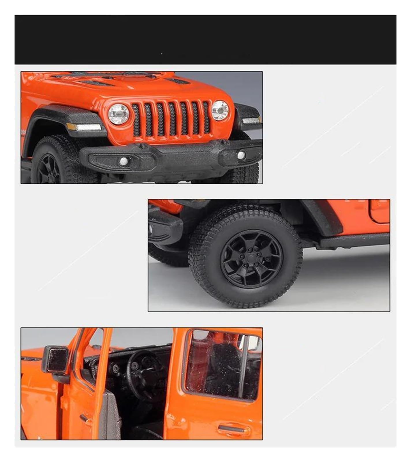 Modellini Auto Modellino Diecast 1:27 Per Jeep Per Gladiator 2020 Modellini Di Auto In Metallo Pressofuso(Sand brown)