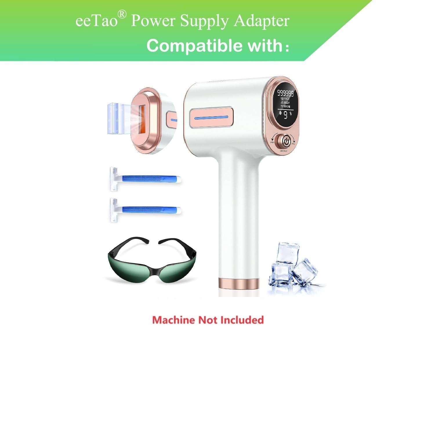 12V Replacement Adapter Compatible with VivaEase R2815-G R2815G Ice-Cooling Laser Hair Removal Model:FX36U-120300C FX36U120300C DC12V Charger Power Supply Cord Cable