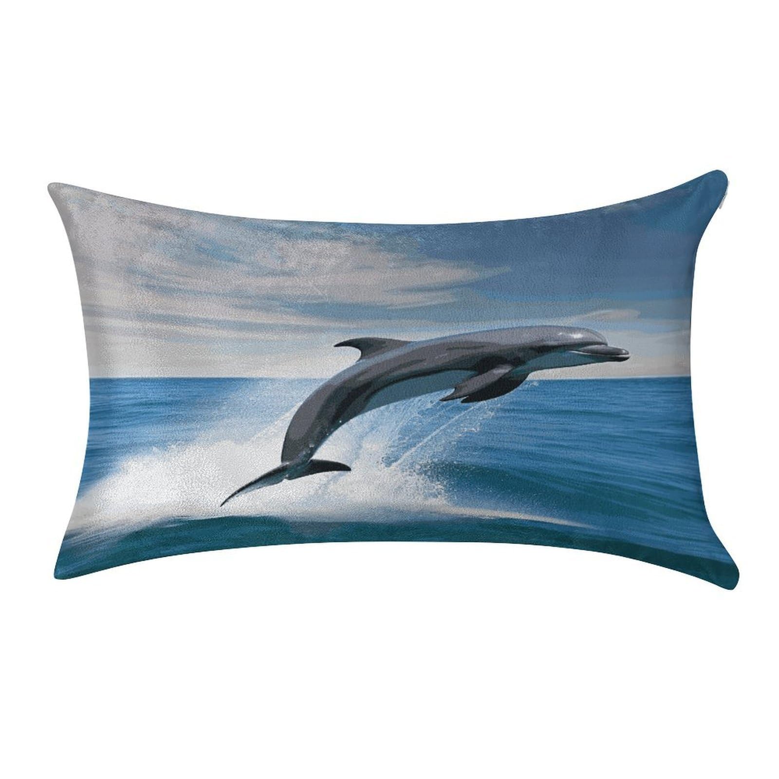 Fekiloot Style Jumping Up Dolphins Pillow Covers Home Decor Pillow Cases