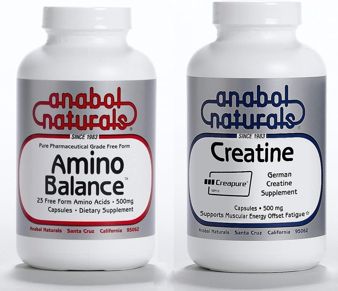 Anabol NaturalsEnergy Stack: Amino Balance 120 caps & Creapure Creatine 120 caps