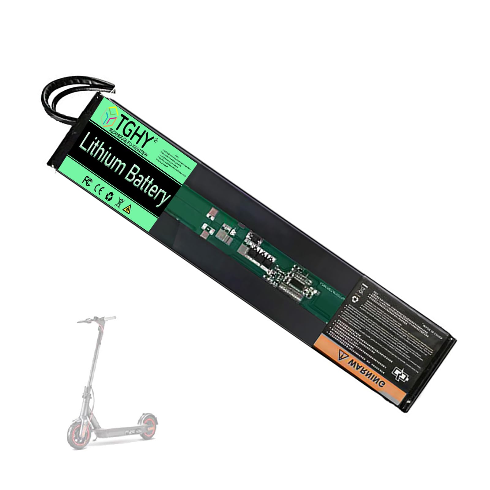 TGHY Lithium Battery Pack 36 Volt Electric Scooter Battery Replacement 36V 6Ah 7.8Ah 9Ah 9.6Ah Replacement Batteries Built-in BMS Board,36V7.8Ah XT60+SM