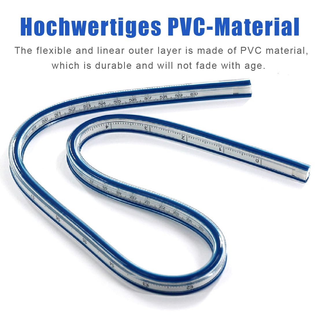 FKWKUW Règle De Courbe Flexible 60cm - Outil De Couture Et Dessin Idéal Pour Créateurs