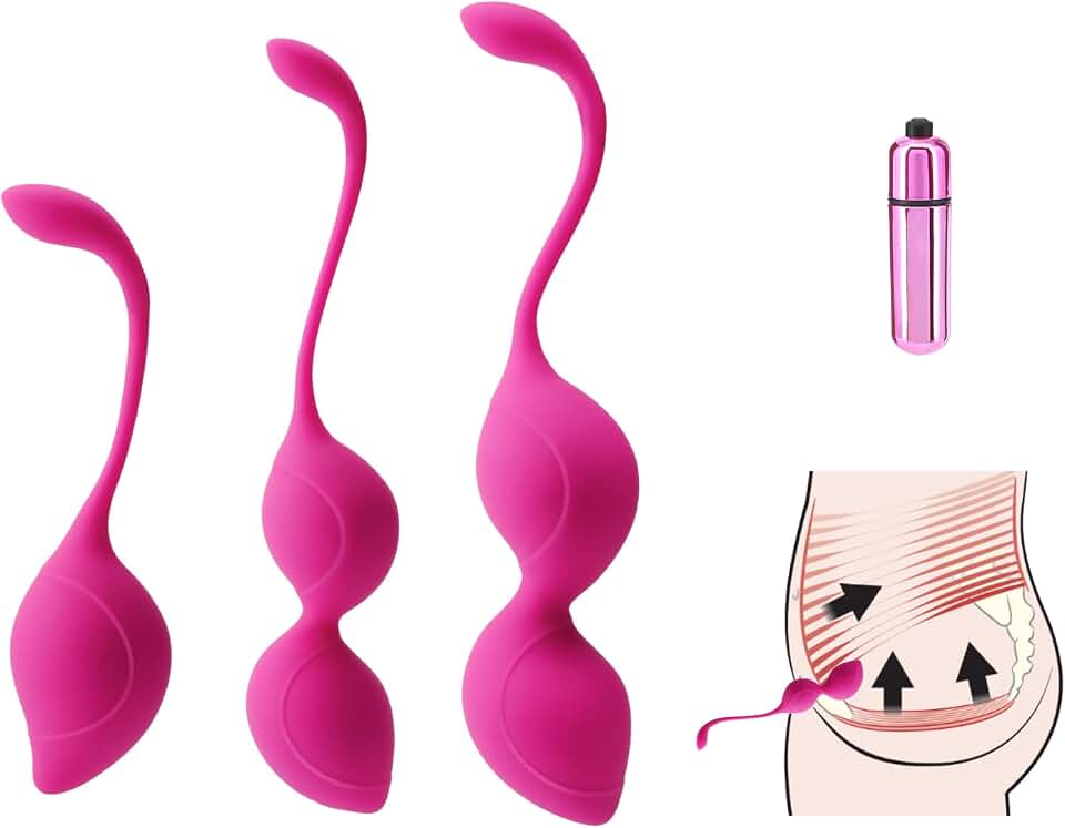 Kegel Tightener Balls: for Vaginal Tightening Ben was Balls for Women Pelvic Floor Muscle Strengthening Kegel Weights Ben Wa Balls Set Kegel Balls Set for Women Tightening Exercise Beginners Advanced | 3 different sizes for beginners to advanced. Strength the pelvic floor step by step. Effectively release the leakage problem.