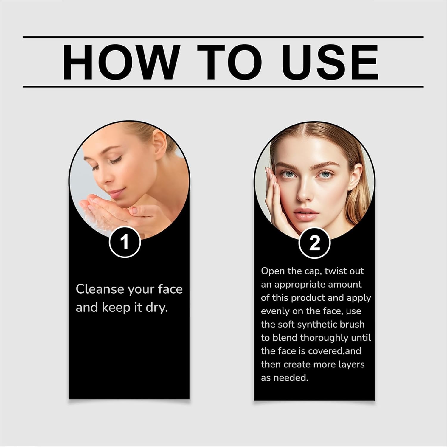 Color Changing Foundation Stick with Brush, 2-in-1 Waterproof Long Lasting, Medium to Full Coverage Dewy Finish Makeup, For Mature Skin & All Skin Tones, Nourishing Travel Size Ivory White - Image 8