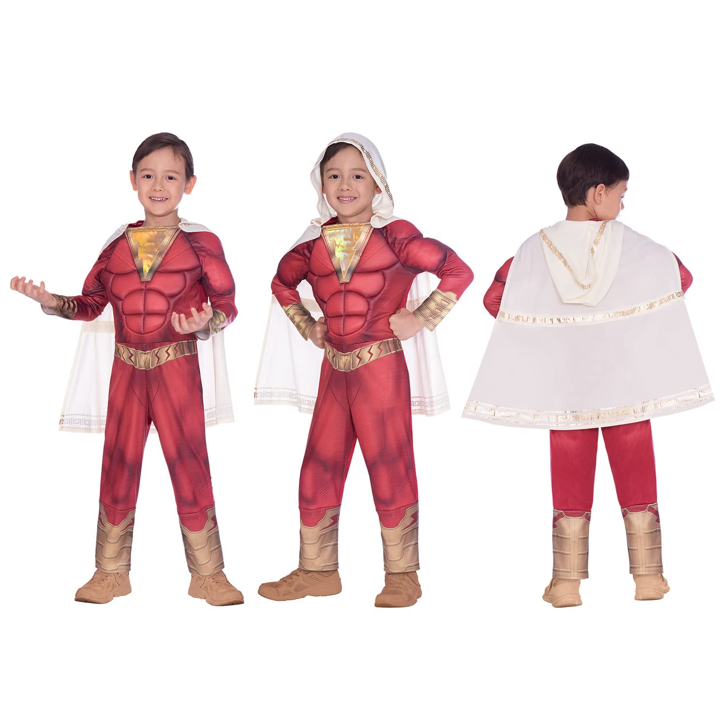 Amscan 9906137 Shazam klasyczny kostium na Halloween - wiek 8-10