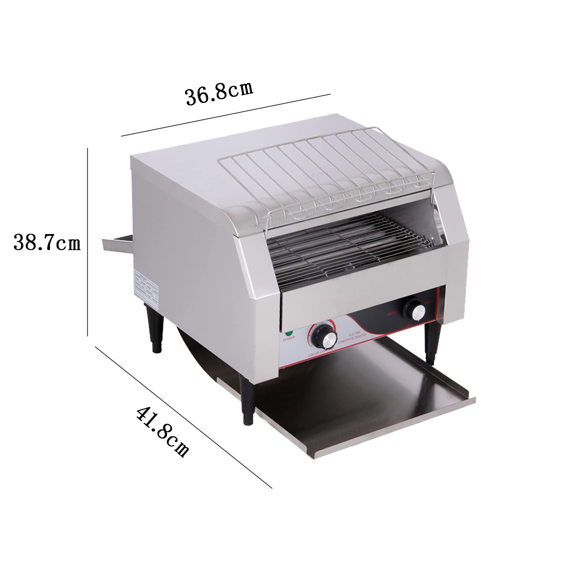 Forno per tostapane Commerciale Elettrico da 2640 W, controsoffitto dei forni per tostapane da 450 Pezzi/h, Macchine per Il Pane tostato al Burro di Design del trasportatore, CE/F