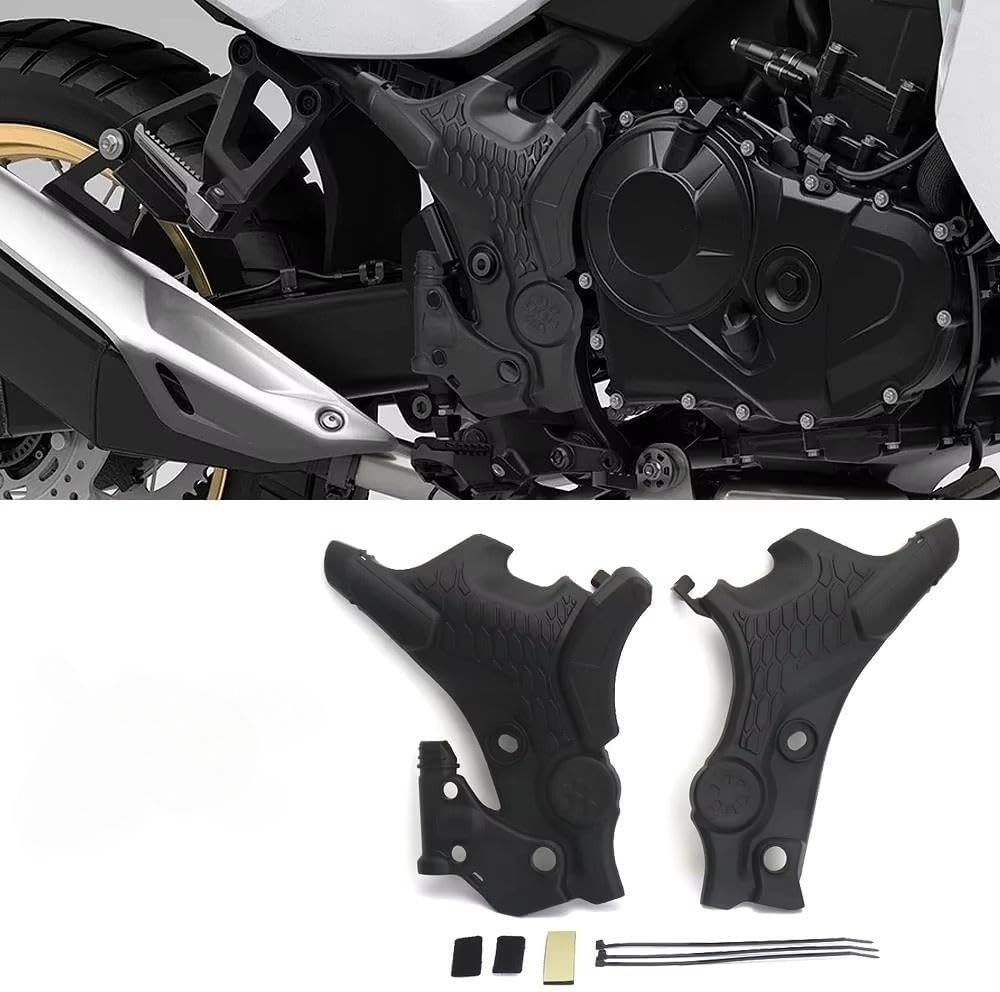New Body Frame Protection Motorcycle Accessories Black/White Frame Guards Protection For Honda XL750 XL 750 Transalp 2023 2024 (Black)