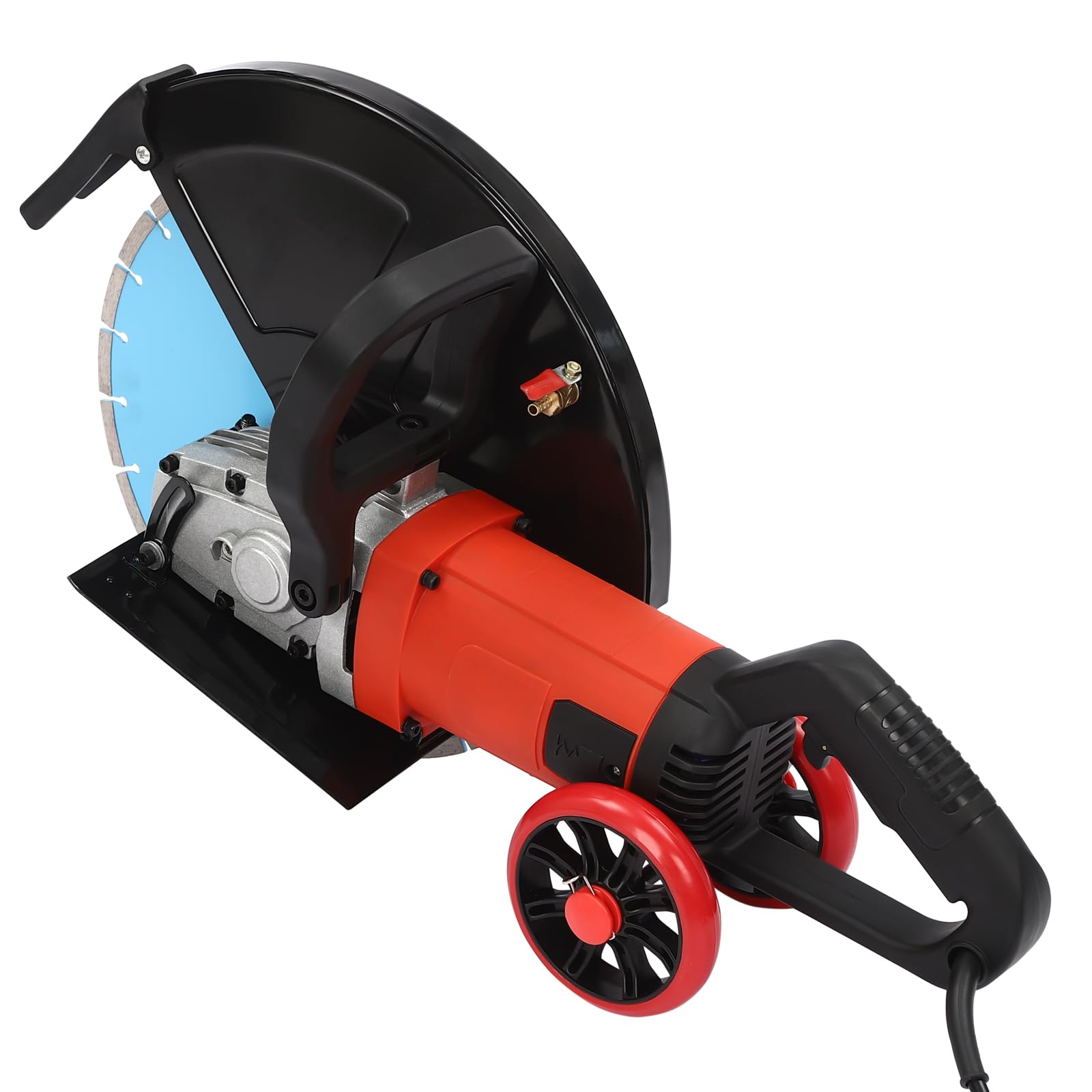 Sega elettrica per calcestruzzo da 4000 W, diametro del disco da 350 mm, profondità di taglio 135 mm, set di taglia-pietra, per mattoni e cemento