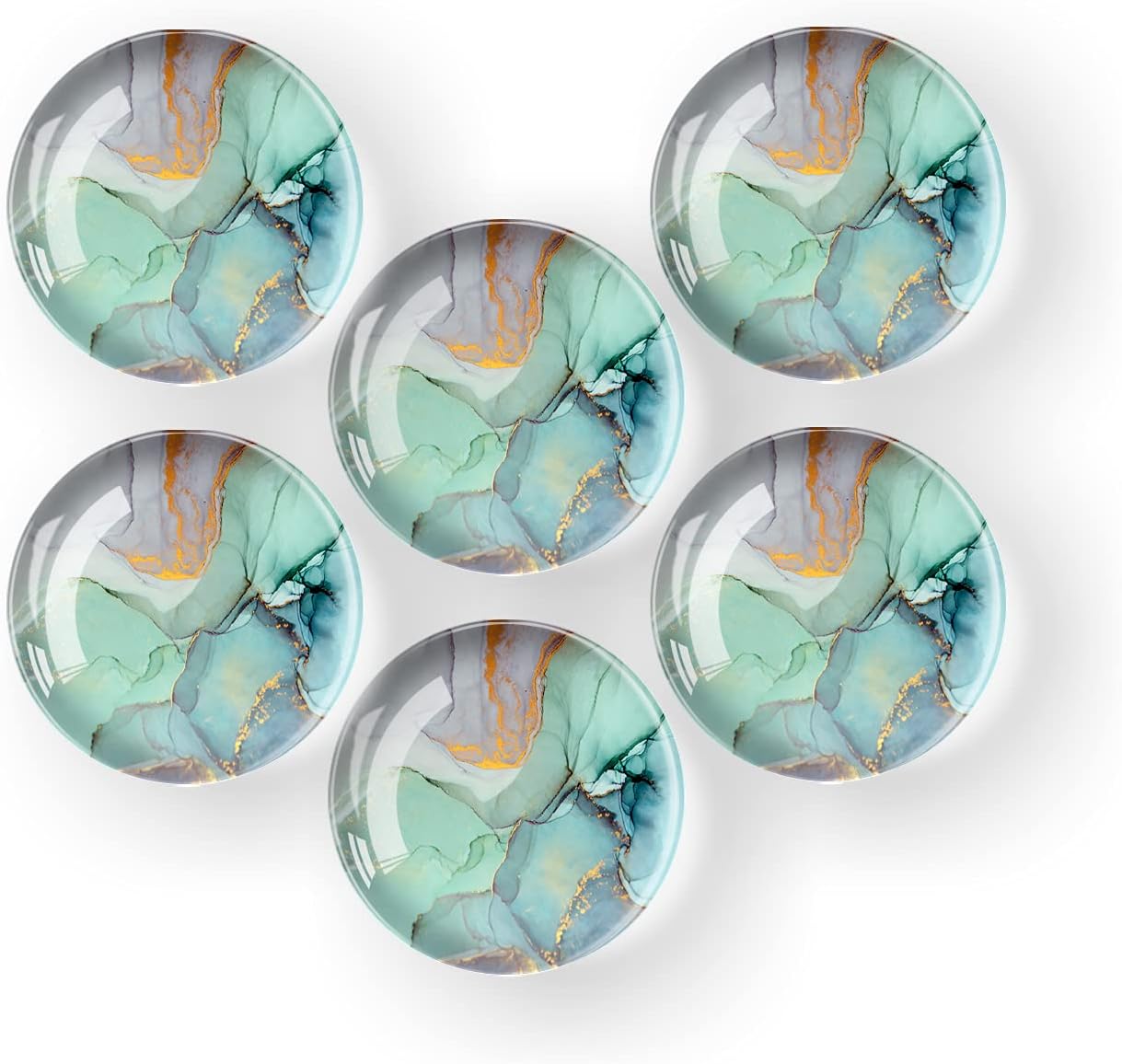 kasader 6pcs Fridge Glass Refrigerator