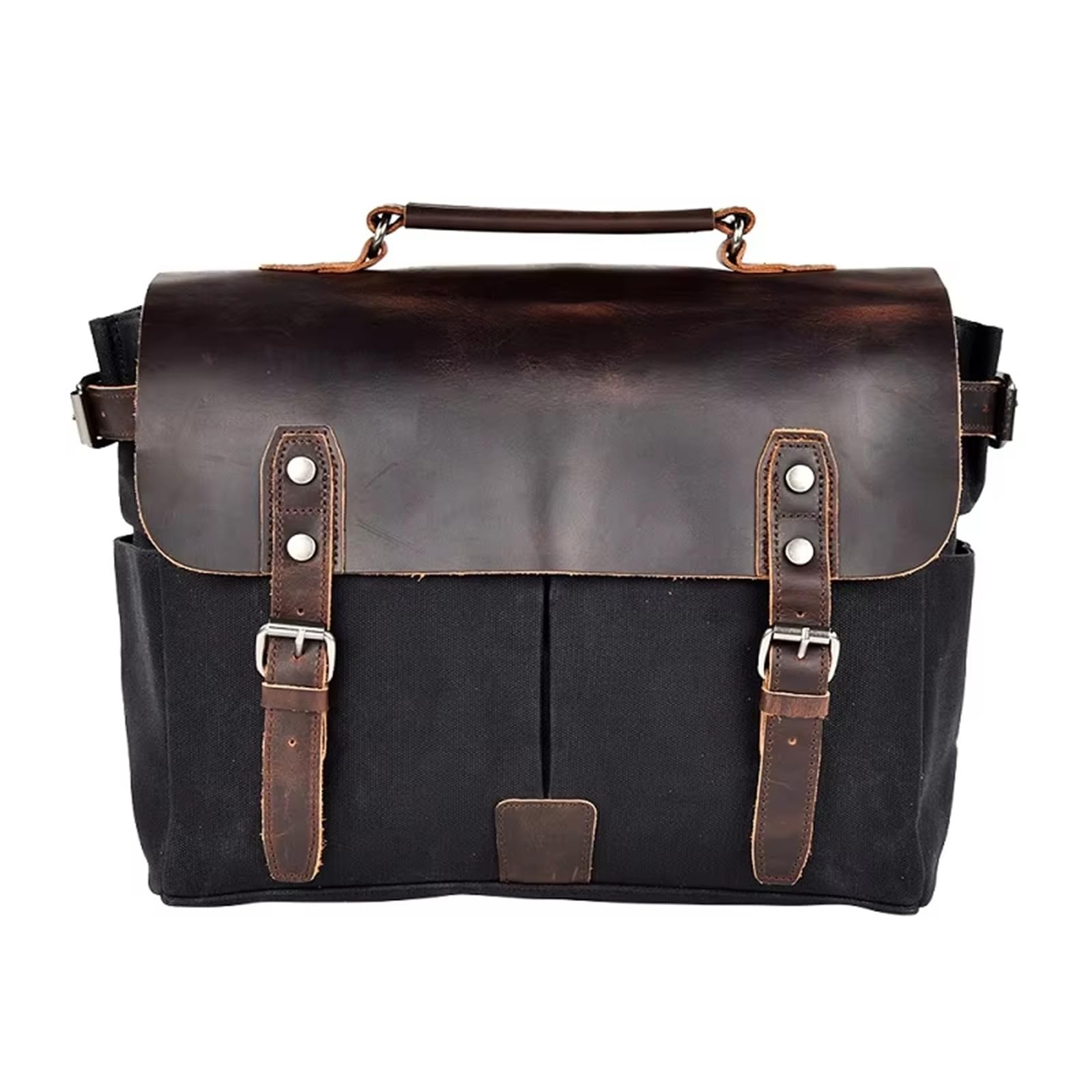 Selle Sac À Dos Moto Sacoche Latérale De Moto Vintage En Toile Cirée Pour Homme À Bandoulière