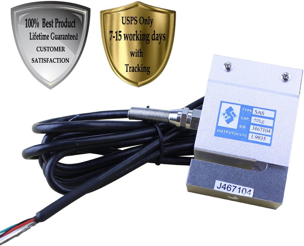 lotoclub Aluminium S-type Load Cell Pressure Transducer Sensors 50kg 110lb For Automatic Production Lines and Equipment/Electronic Scale