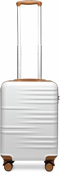 British Traveller Cabin Suitcase Hand Luggage Lightweight PC Small 20" Suitcase with 4 Wheels Spinner and TSA Lock