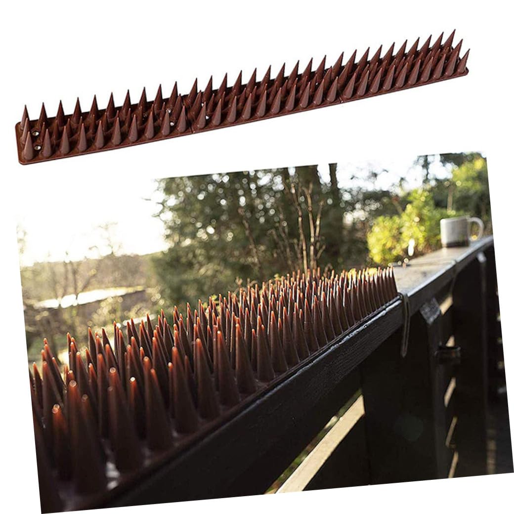 YARNOW 12pezzi Dissuasori Per Gatti e Piccioni Spike Plastici Per Balconi Finestre e Recinzioni Protezione e Facile Da Installare