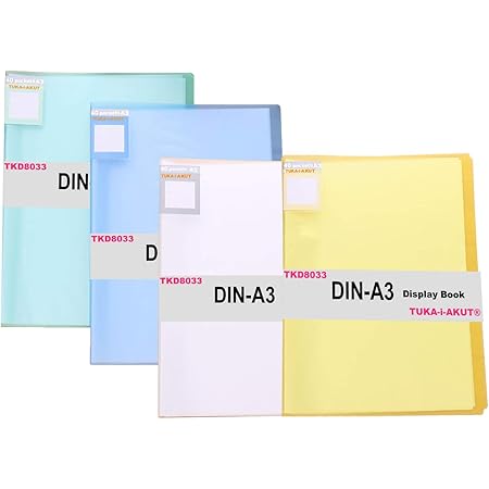 Portalistino A4 Con 40 Tasche - 4 Pezzi, Impermeabile Per Documenti - Foto 8