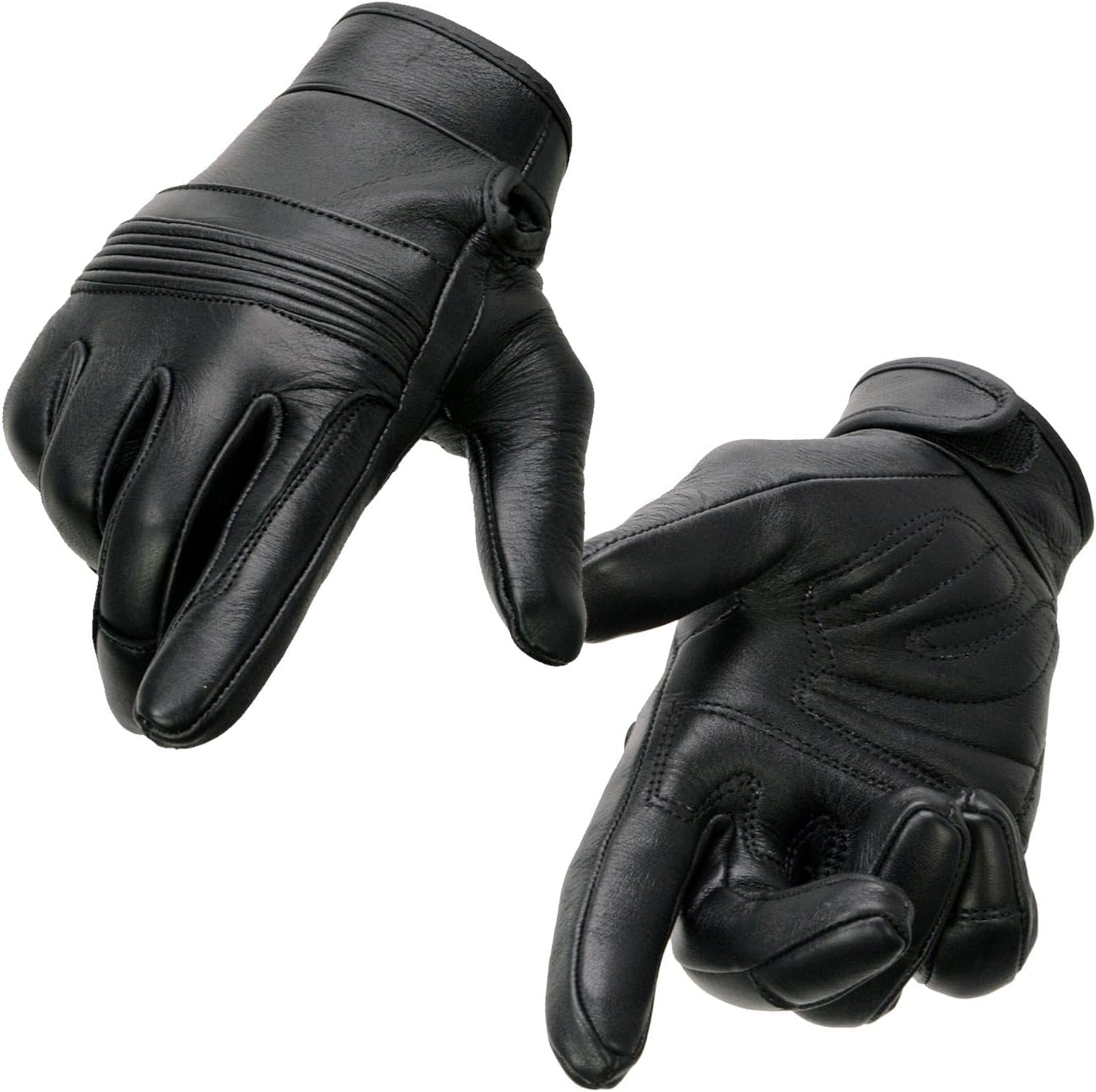 Milwaukee Leather Women's Riding Gloves with Gel Pam and Flex Knuckles