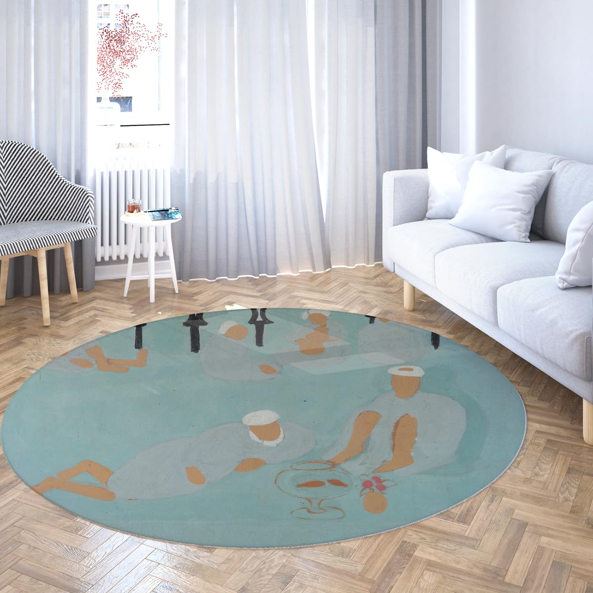 Tapis de sol doux antidérapant fini les glissades dans la chambre