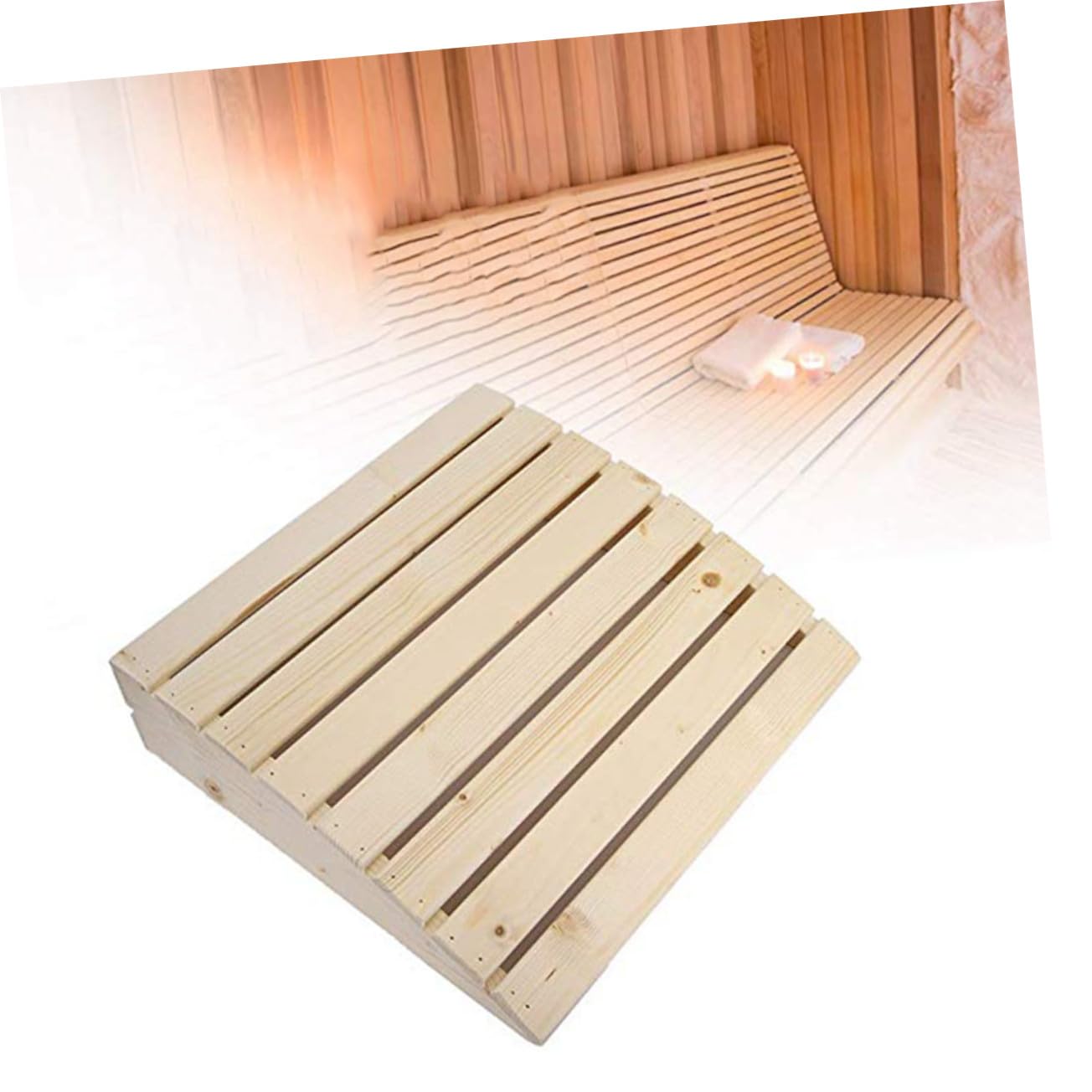 SUPVOX Coussin Bois Appui-tête pour Sauna Oreiller Support Tête Créatif Accessoires De Hammam