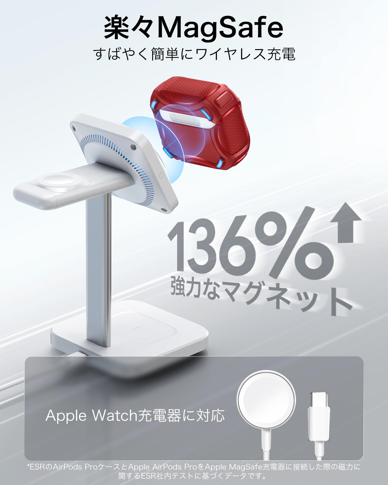 Amazon | ESR AirPods 4 ケース AirPods 第4世代 ケース(2024) (USB-C