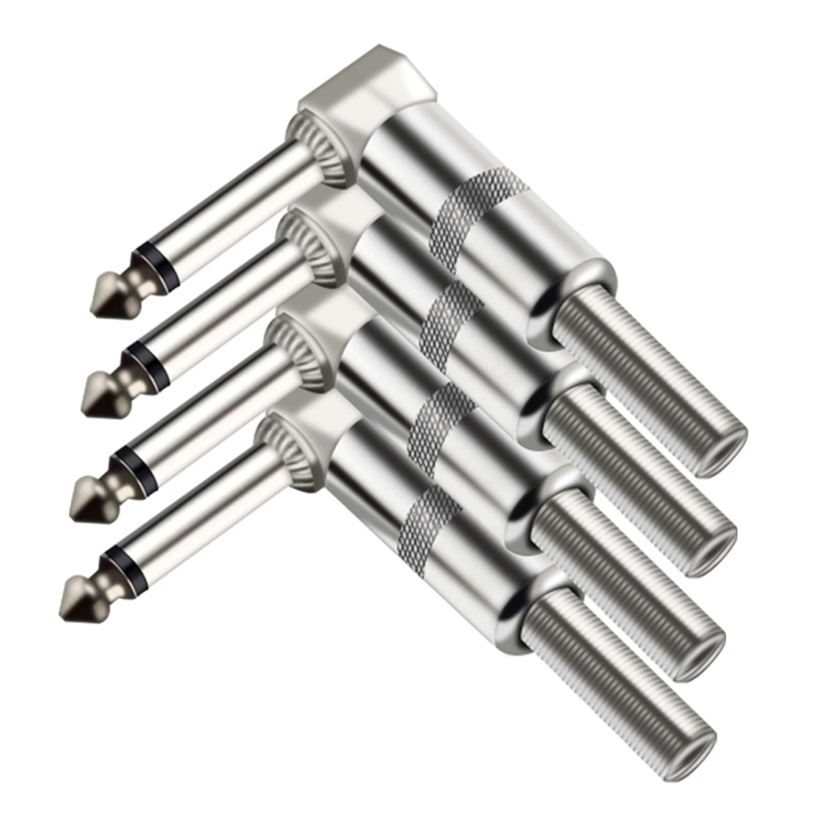 Jack 6.35mm connecteur de microphone mono stéréo en lot de 10 pièces robustes - 8