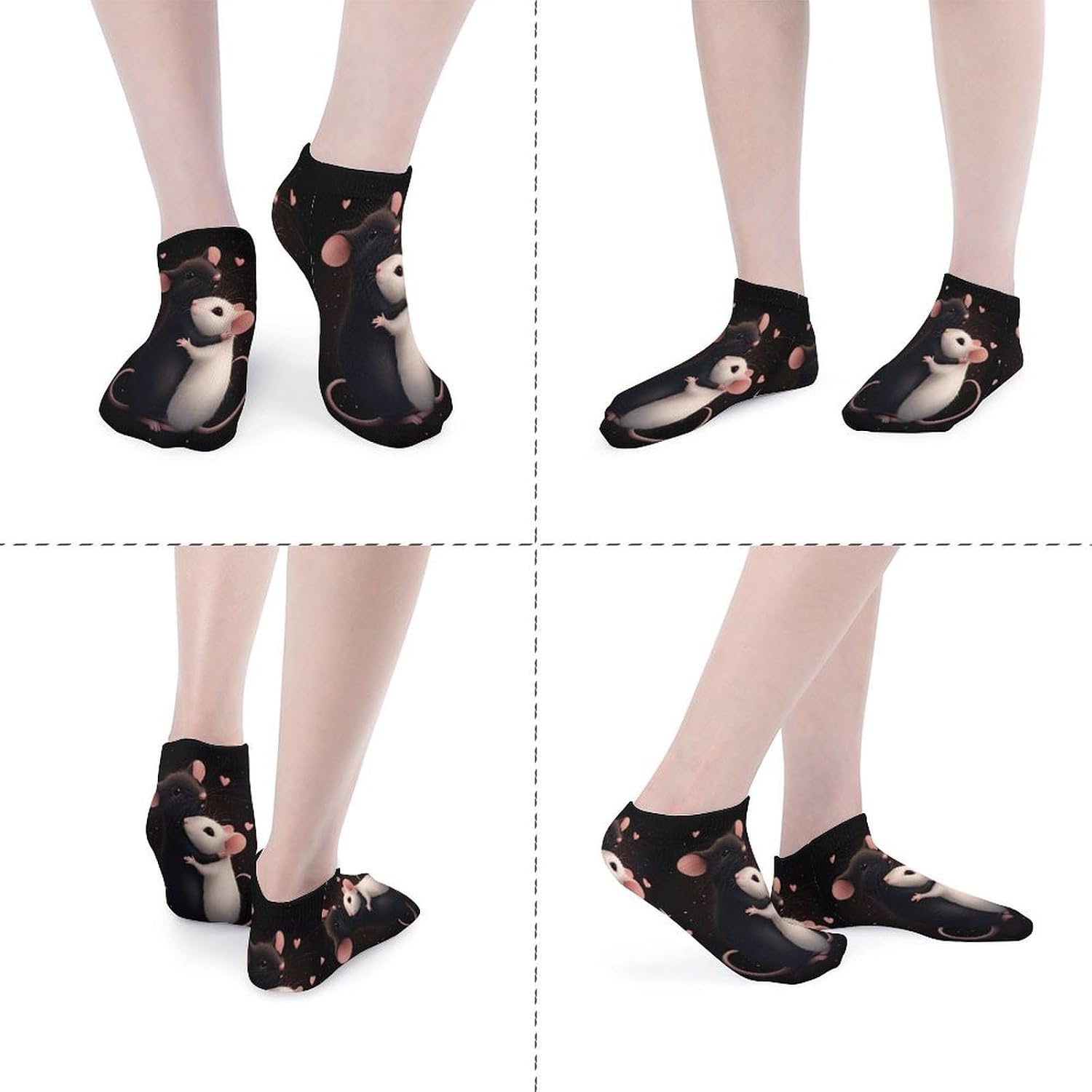 Rats Love Ankle Socks for Men Women Low Cut Crew Sock Casual Sports Clothing