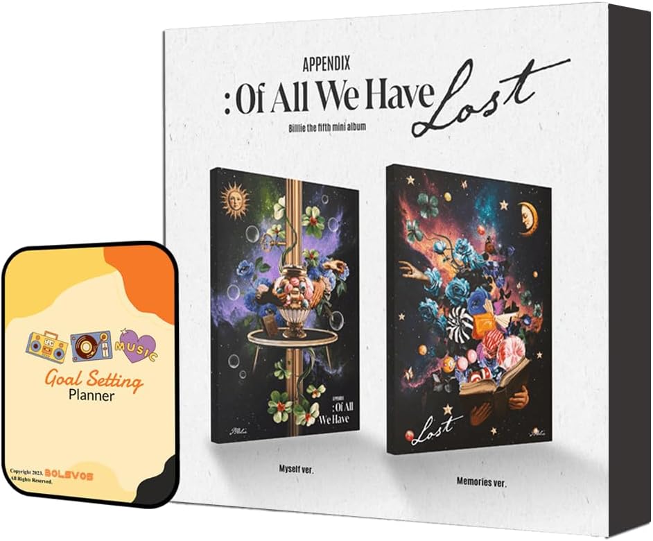BILLIE Album - APPENDIX: Of All We Have Lost Myself + Memories (2 Standard ver.) Full Album Set+Pre Order Benefits+BolsVos Exclusive K-POP Giveaways Package