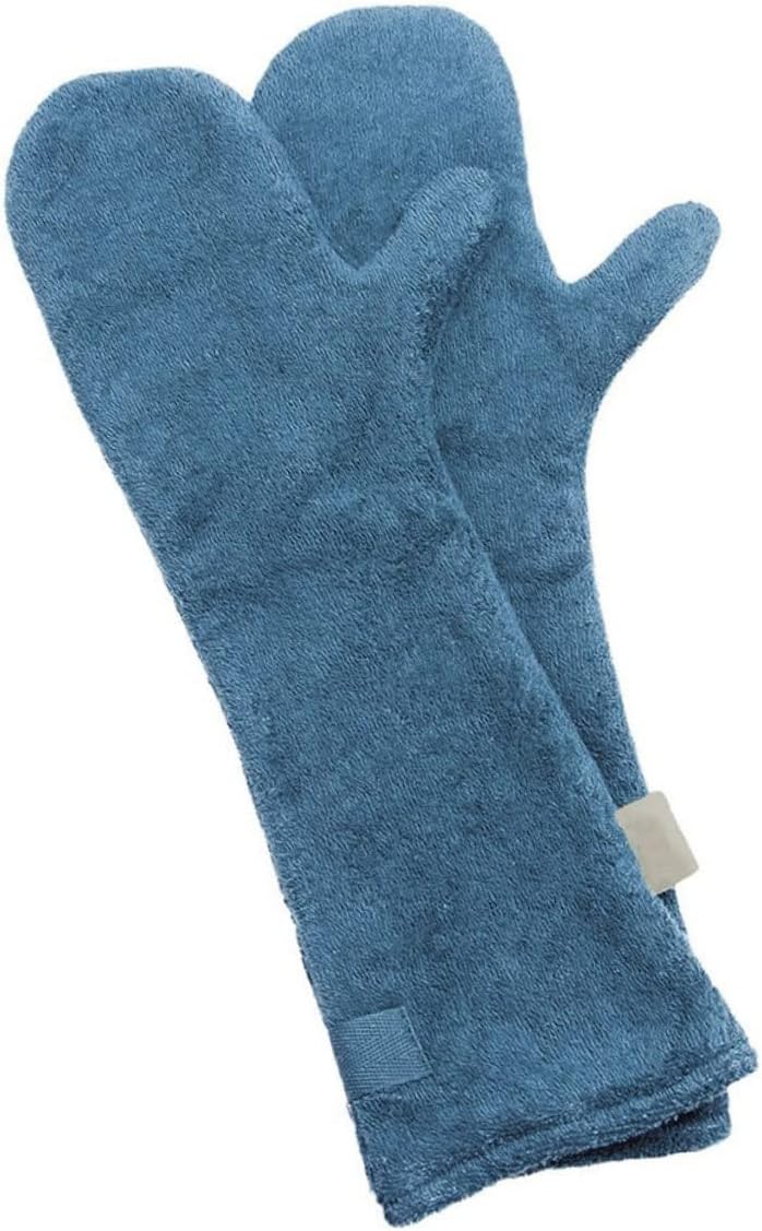 1Pair Absorbent Pet Cleaning Gloves Super Thick Microfiber Drying Mitts for Dogs Puppies and Horses for Grooming and Quick Drying Random Color