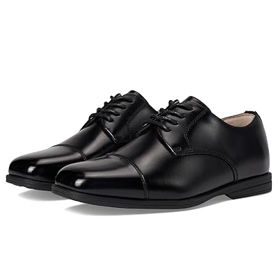 Florsheim Kids Reveal Cap Toe Ox, Jr. (Toddler/Little Kid/Big Kid) Boys Shoes Black