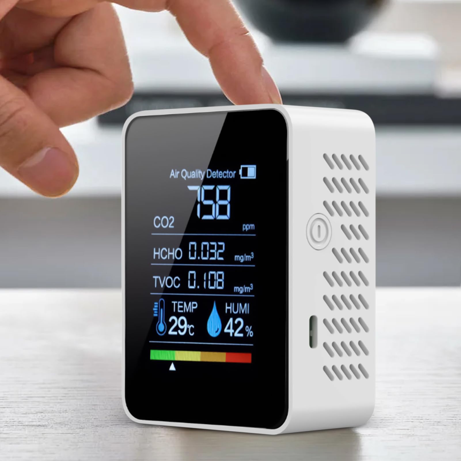 Generico de la qualité de l'air intérieur | Mesure de la qualité de l'air - Affichage clair et précis portable pour la détection de la chambre à coucher