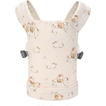 Miracle Baby Baby Doll Carrier for Kids Front and Back Carrier with Adjustable Straps for Girls Stuffed Animal Carrier Doll Accessories for Kids 100% Cotton