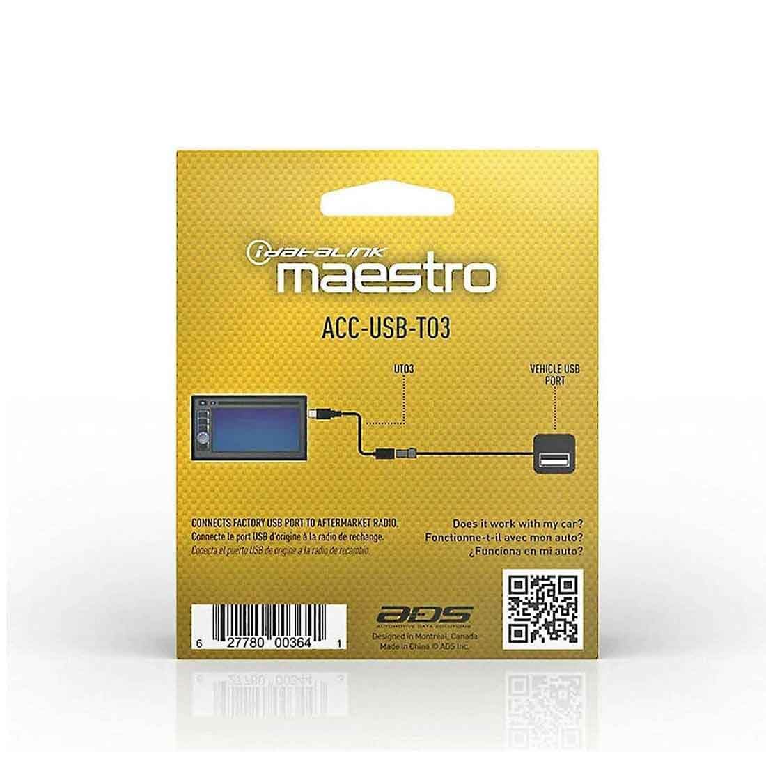 Idatalink Maestro Acc-USB-TO3 USB Adapter UT03