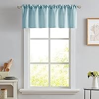 Vista 12 de Melodieux Cortinas semitraslúcidas blancas de 24 pulgadas de largo para cocina, cafetería, dormitorio, ventanas pequeñas, con bolsillo para barra