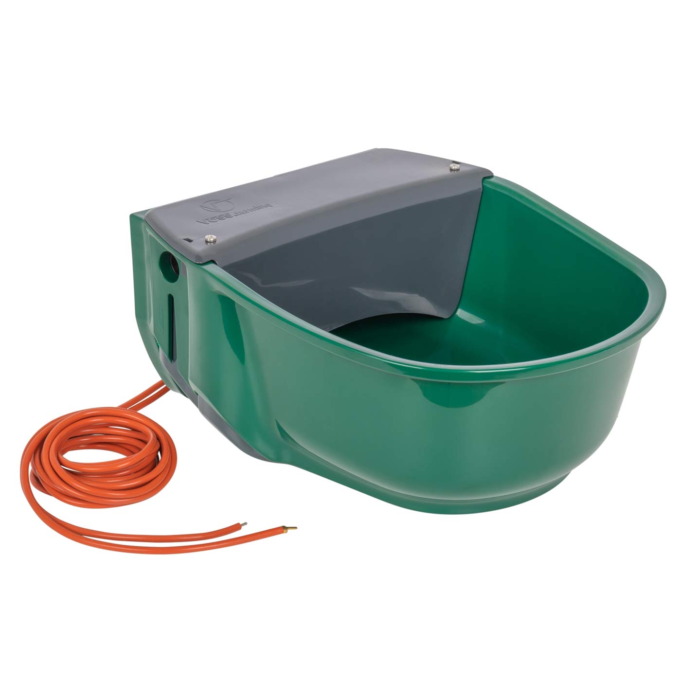 VOSS.farming beheizte Schwimmertränke + Rohrbegleitheizung Thermo S35-230V Plus, 73 Watt, automatisches Thermostat, Spezialkunststoff, Frostschutz Pferde Rinder Galloways Schafe Ziegen Hunde Tränke