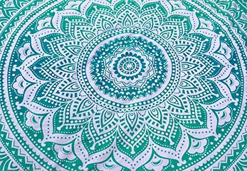 Couverture De Plage Ronde Mandala – Serviette XXL Ultra Douce, Tapis De Pique-Nique, Jeté De Lit Ou Tenture Murale Boho Chic