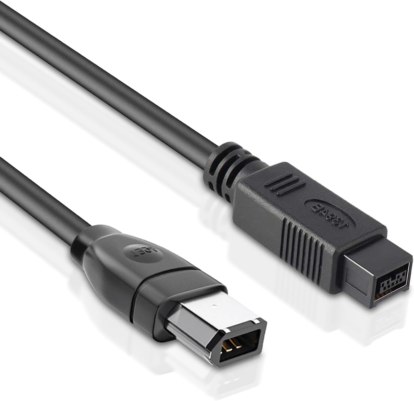 LBSC 6ft 9Pin to 6Pin Firewire Cable for Mac Pro, MacBook & Compatible Devices (Firewire 800 to 400, IEEE 1394)