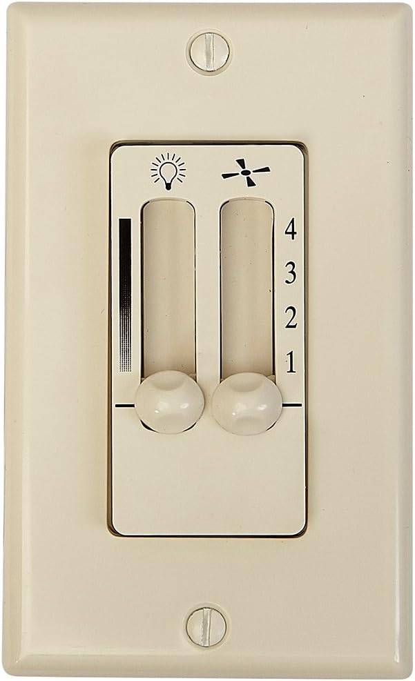 Hamilton Hills Almond 4 Speed Ceiling Fan Wall Control with LED Dimmer